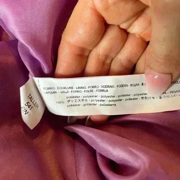 NEW Zara Cut Out Blazer Lilac Long Sleeve Dress Size Small - Picture 12 of 12